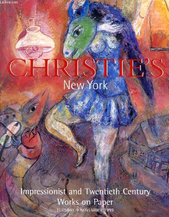 CHRISTIE'S, NEW YORK, IMPRESSIONIST AND TWENTIETH CENTURY WORKS ON PAPER (CATALOGUE, 9250)