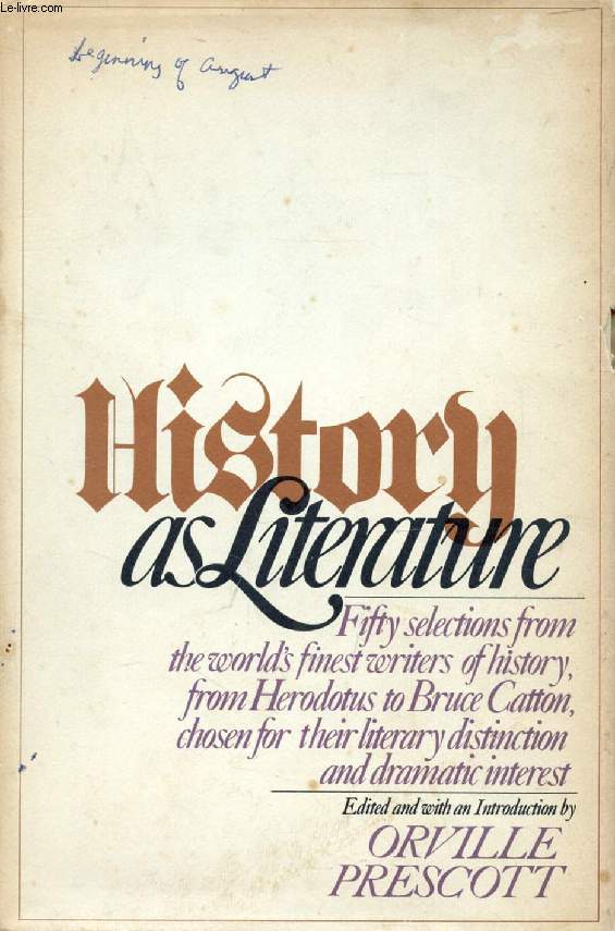 HISTORY AS LITERATURE
