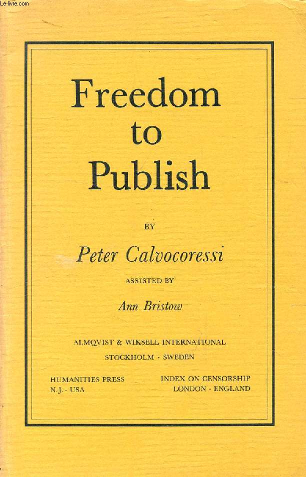 FREEDOM TO PUBLISH