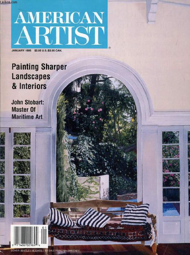 AMERICAN ARTIST, VOL. 59, N 630, JAN. 1995 (Contents: Painting sharper landscapes & interiors. John Stobart, Master of maritime art. Magic realism. 7 Artists in O'Keeffe Country. A Conversation with Ed Carson...)