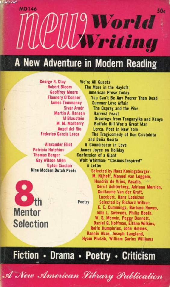NEW WORLD WRITING, (8th Mentor Selection)