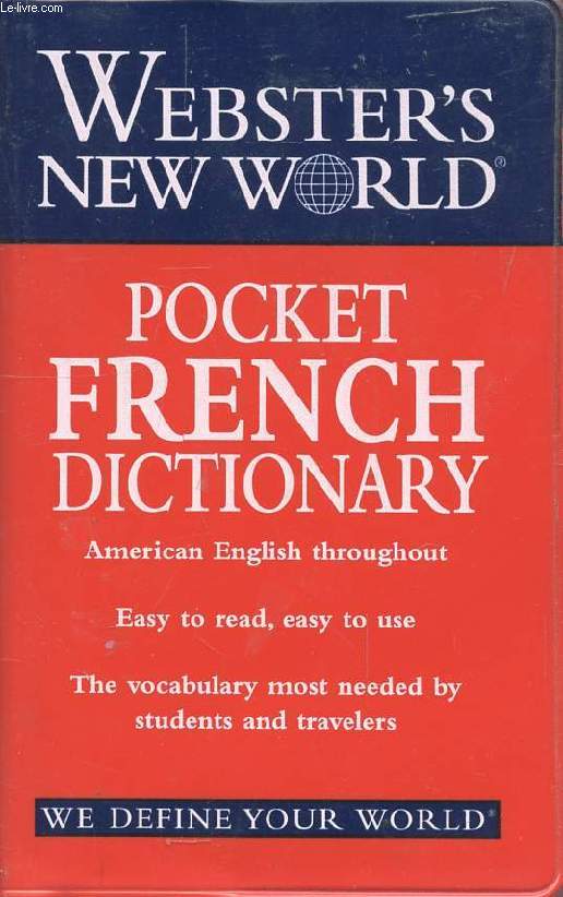 WEBSTER'S NEW WORLD, POCKET FRENCH DICTIONARY
