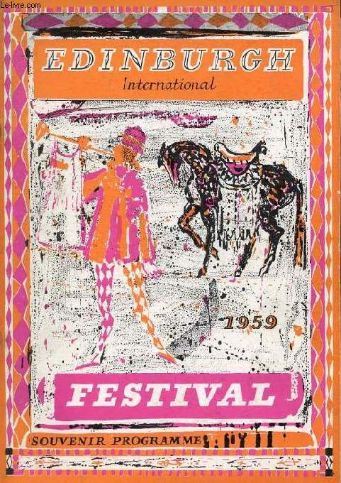EDINBURGH INTERNATIONAL FESTIVAL 1959, SOUVENIR PROGRAMME