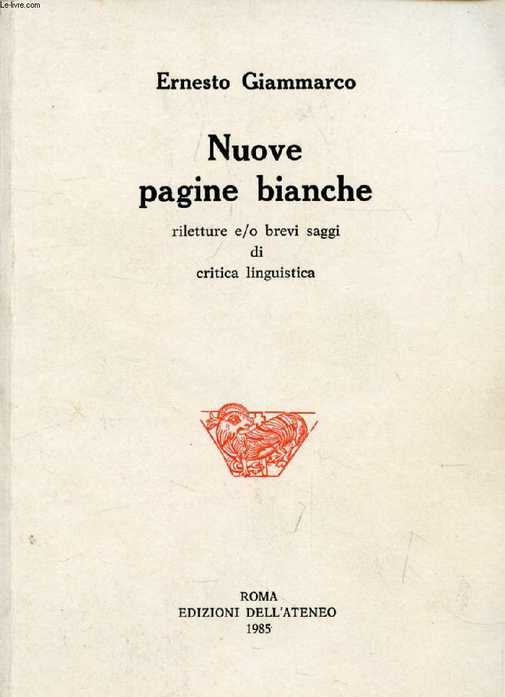 NUOVE PAGINE BIANCHE