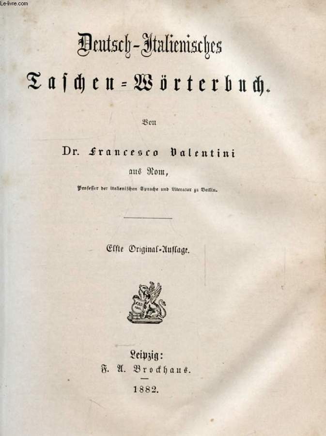 DIZIONARIO TASCABILE ITALIANO-TEDESCHO, TEDESCHO-ITALIANO (ITALIENISCH-DEUTSCHES, DEUTSCH-ITALIENISCHES TASCHEN-WRTERBUCH)