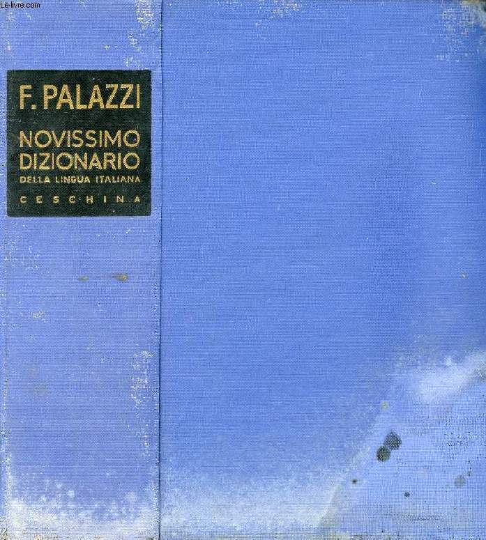 NOVISSIMO DIZIONARIO DELLA LINGUA ITALIANA