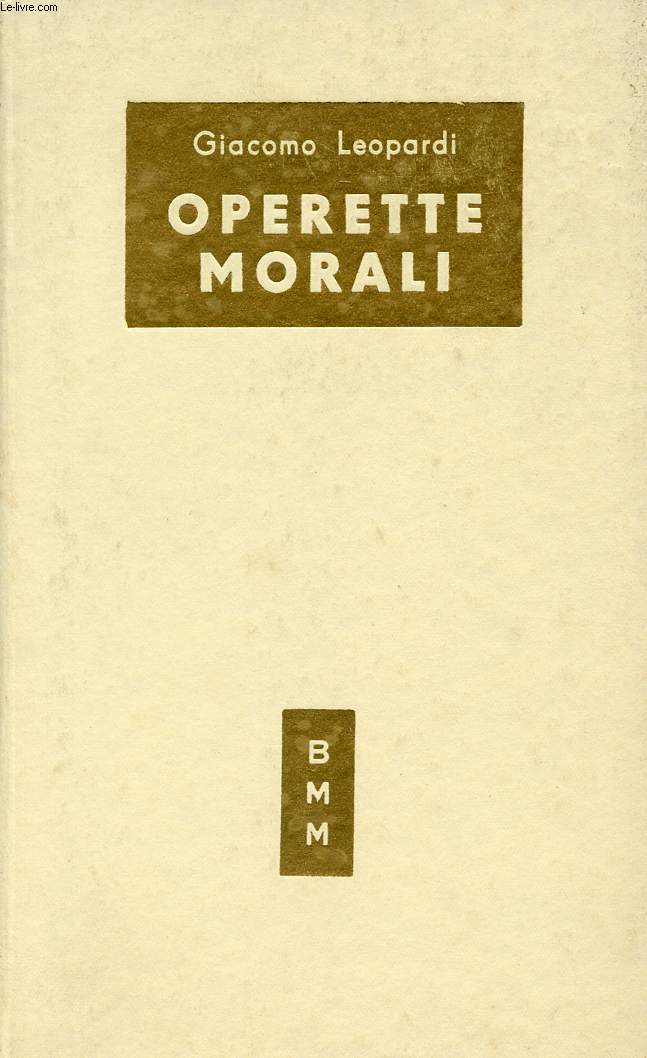 OPERETTE MORALI