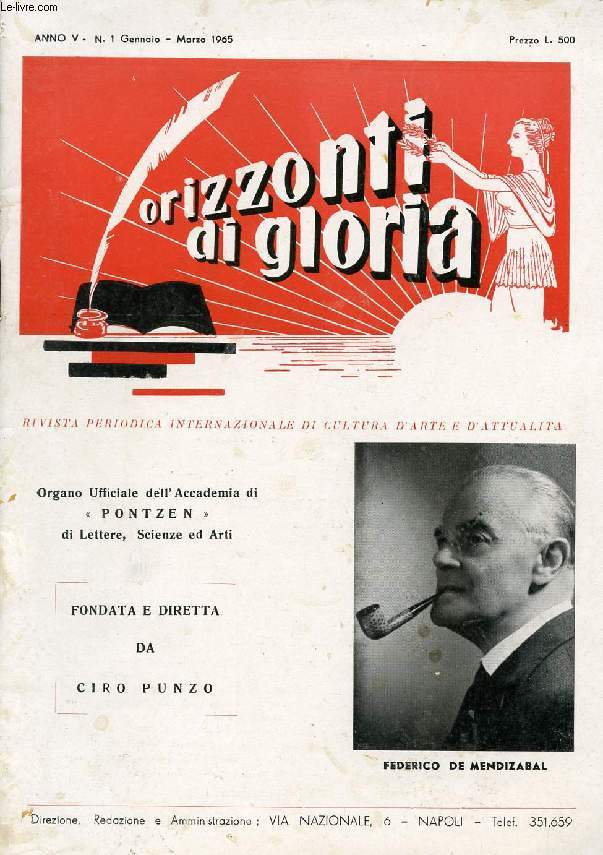 ORIZZONTI DI GLORIA, ANNO V, N 1, GENNAIO-MARZO 1965