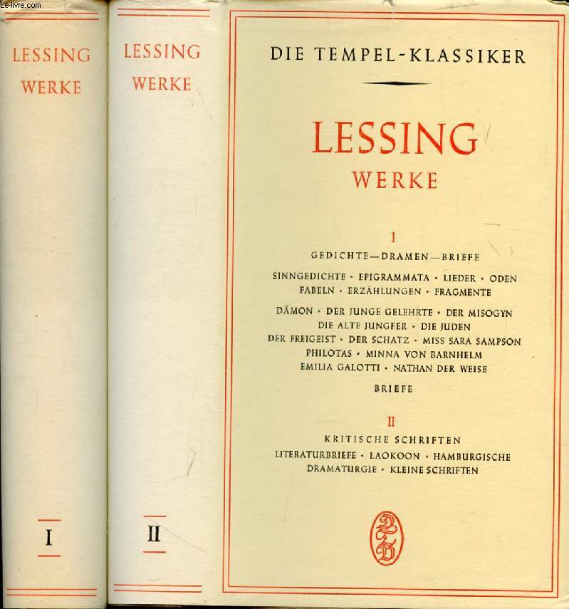 LESSING, WERKE, 2 BNDEN