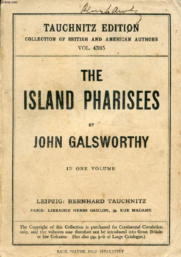 THE ISLAND PHARISEES (Collection of British and American Authors, Vol. 4385)