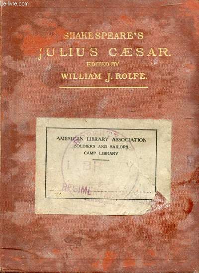 SHAKESPEARE'S TRAGEDY OF JULIUS CAESAR