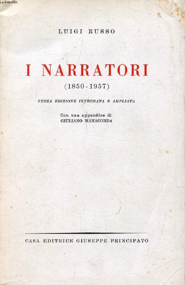 I NARRATORI (1850-1957)