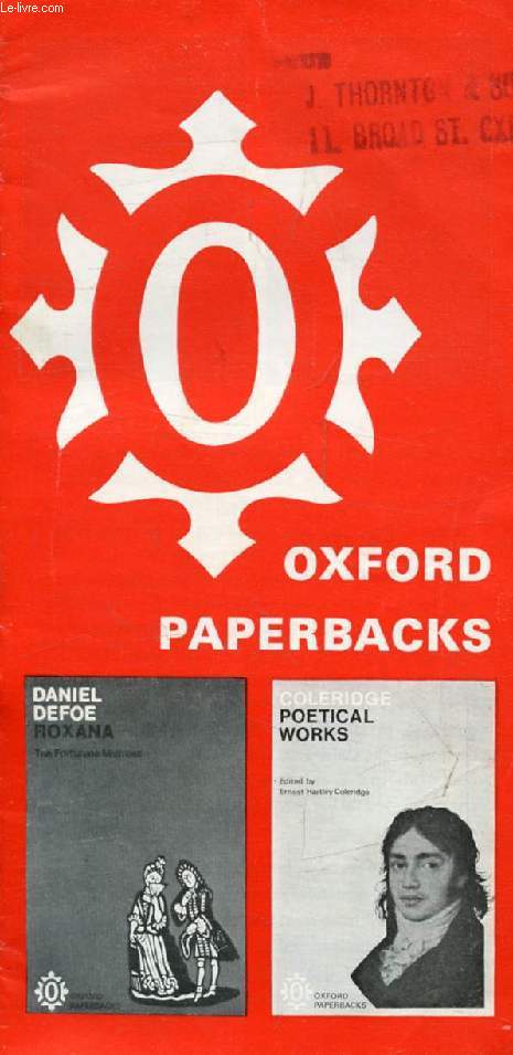 OXFORD PAPERBACKS (CATALOGUE)