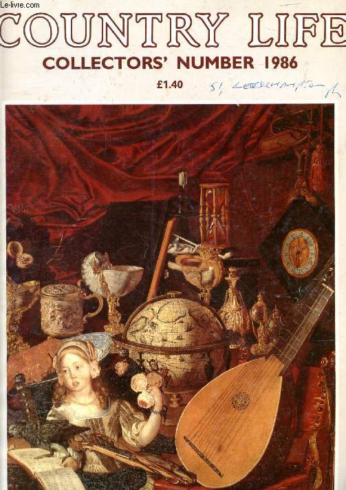 COUNTRY LIFE, COLLECTOR'S NUMBER 1986 (Contents: A Countryman's Notes, Ian Niall. Mouth-watering Array, The Gorsvenor House Antiques Fair, Frank Davis. Playful Perfection, Boucher in Britain, Alastair Laing. Paste, Pearls and Berlin Iron, The Clifford...)