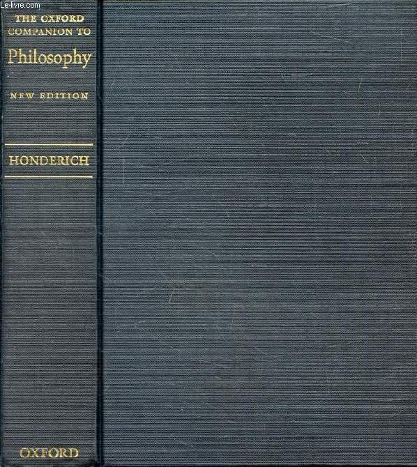 THE OXFORD COMPANION TO PHILOSOPHY