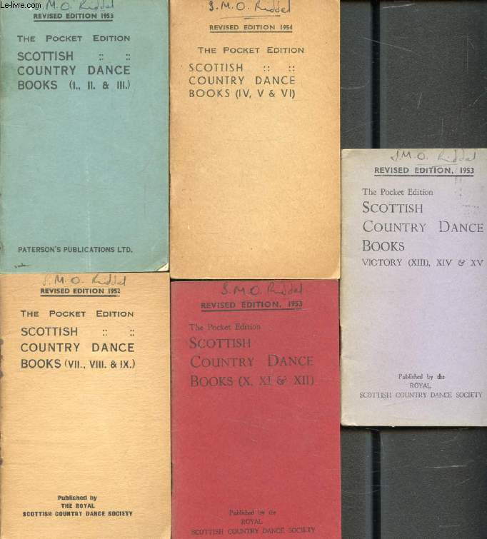 THE POCKET EDITION, SCOTTISH COUNTRY DANCE BOOKS, 5 VOLUMES (I-XV)