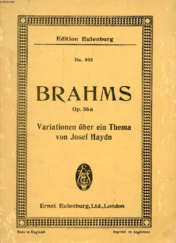 VARIATIONEN BER EIN THEMA VON JOSEPH HAYDN FR ORCHESTER (Op. 56 a)