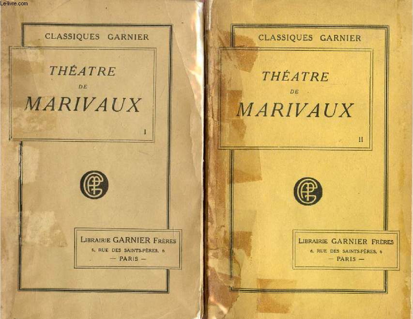 THEATRE DE MARIVAUX, 2 TOMES