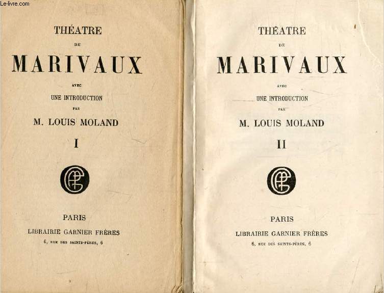 THEATRE DE MARIVAUX, 2 TOMES