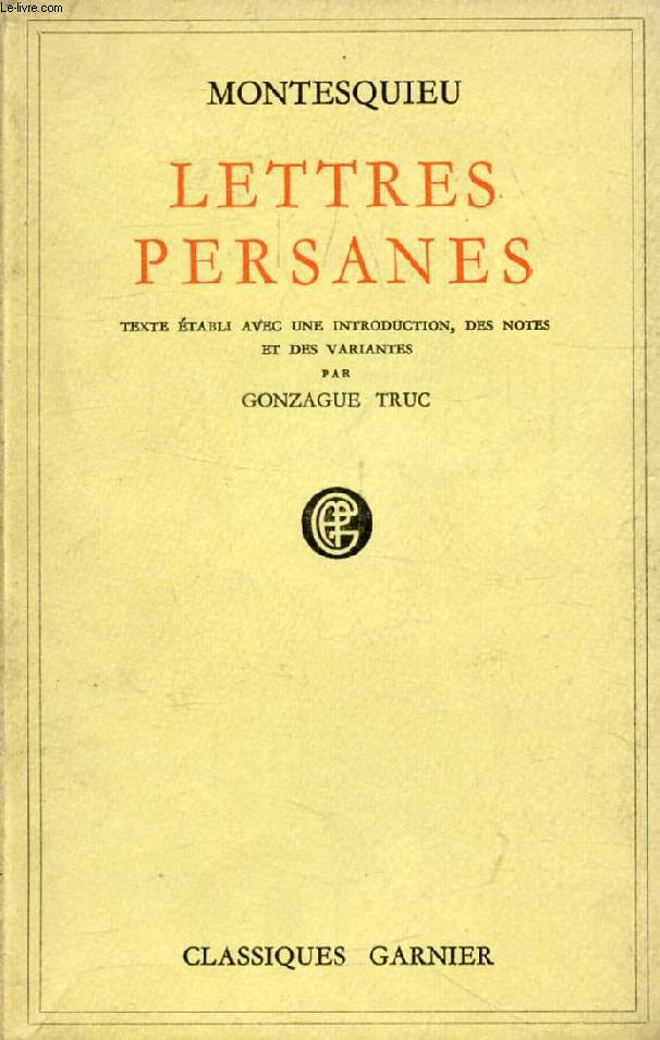 LETTRES PERSANES