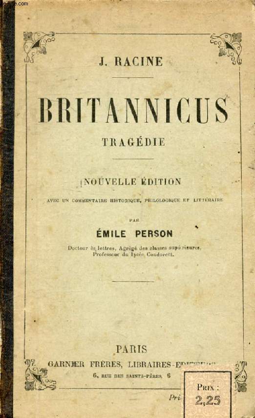 BRITANNICUS, Tragdie