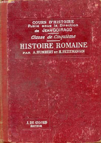 HISTOIRE ROMAINE, CLASSE DE 5e