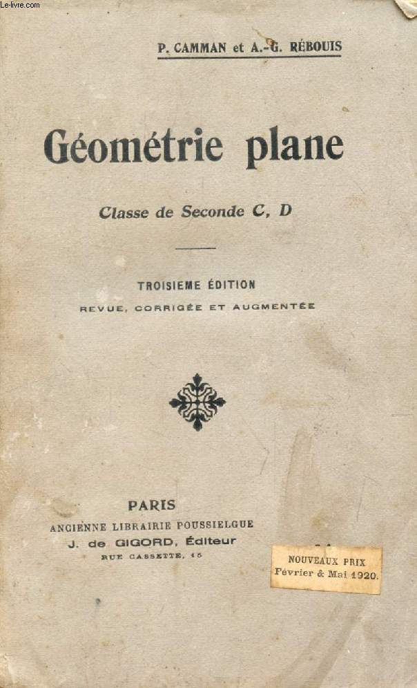 GEOMETRIE PLANE, CLASSE DE 2de C ET D