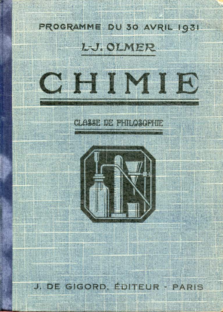 CHIMIE, CLASSE DE PHILOSOPHIE