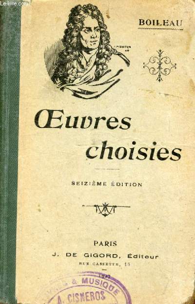 OEUVRES CHOISIES