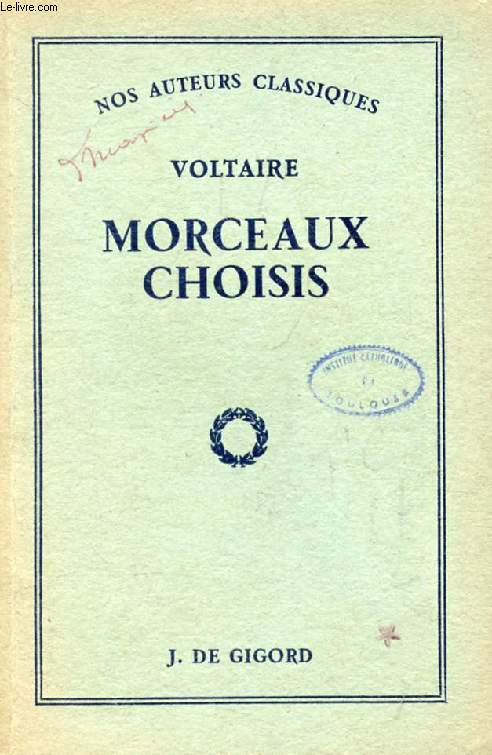 MORCEAUX CHOISIS