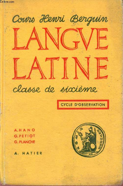 LANGUE LATINE, CLASSE DE 6e