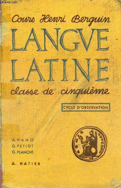 LANGUE LATINE, CLASSE DE 5e