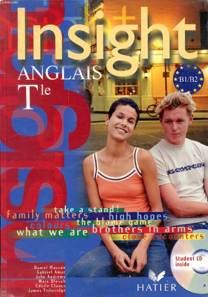 INSIGHT, ANGLAIS TERMINALE (B1/B2)