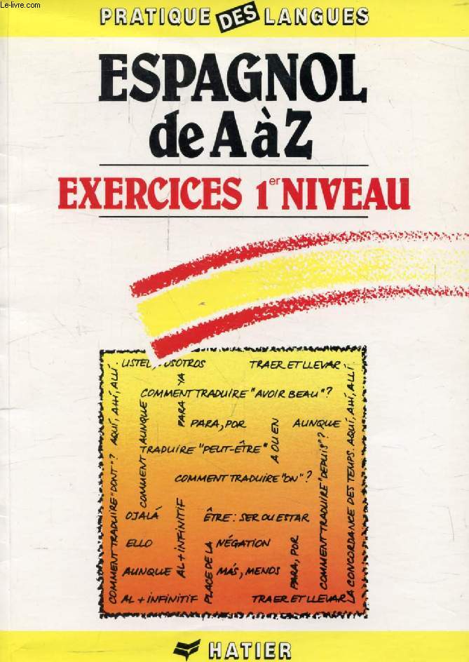 ESPAGNOL DE A  Z, EXERCICES 1er NIVEAU