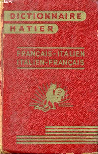 DICTIONNAIRE FRANCAIS-ITALIEN, ITALIEN-FRANCAIS