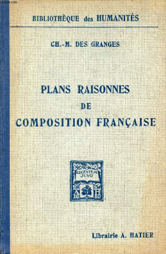 PLANS RAISONNES DE COMPOSITION FRANCAISE