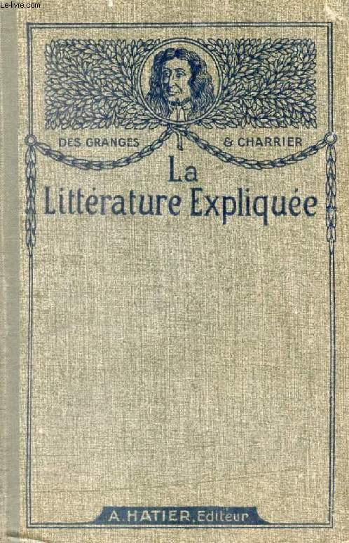 LA LITTERATURE EXPLIQUEE