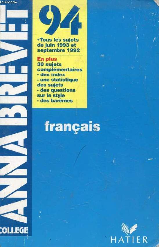 ANNABREVET 94, FRANCAIS
