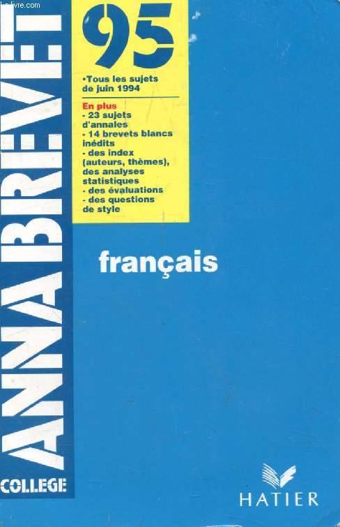 ANNABREVET 95, FRANCAIS