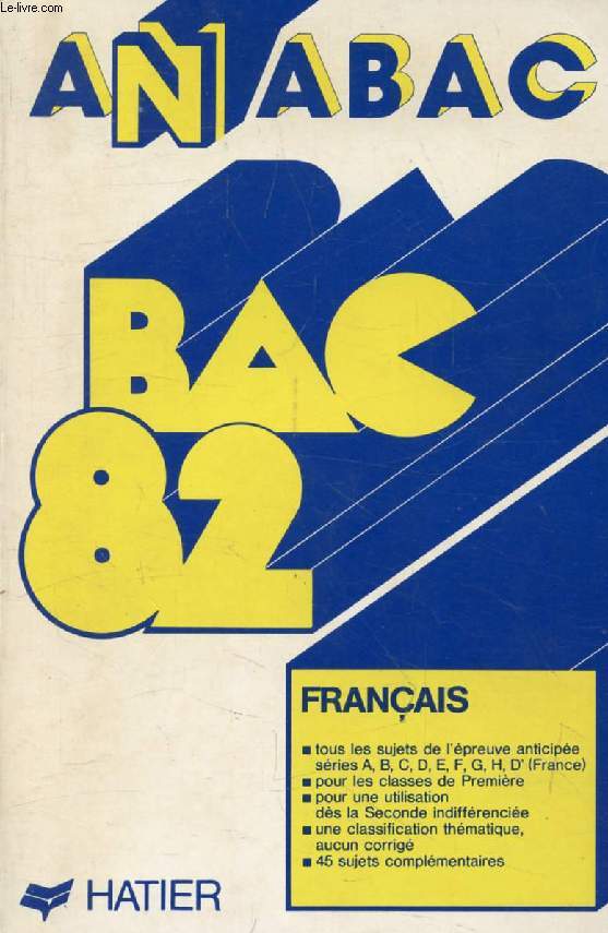 ANNABAC 82, FRANCAIS