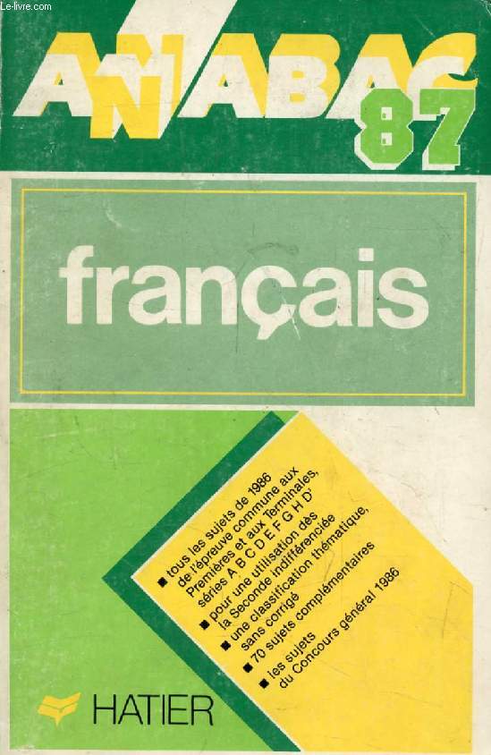 ANNABAC 87, FRANCAIS