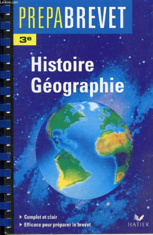 PREPABREVET, HISTOIRE GEOGRAPHIE, 3e