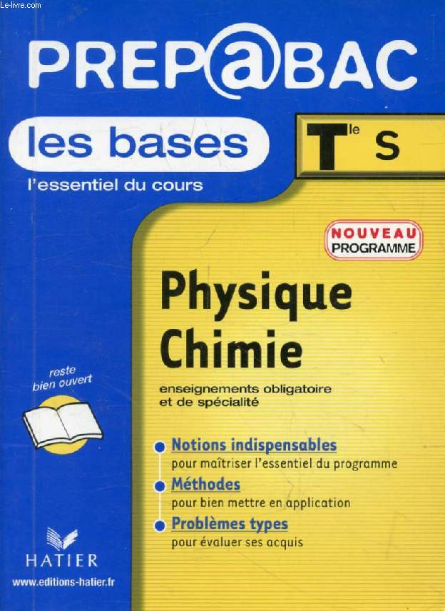 PREPABAC, LES BASES, PHYSIQUE-CHIMIE, TERMINALE S