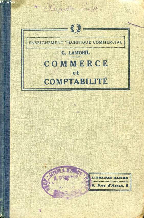 PRECIS DE COMMERCE ET DE COMPTABILITE