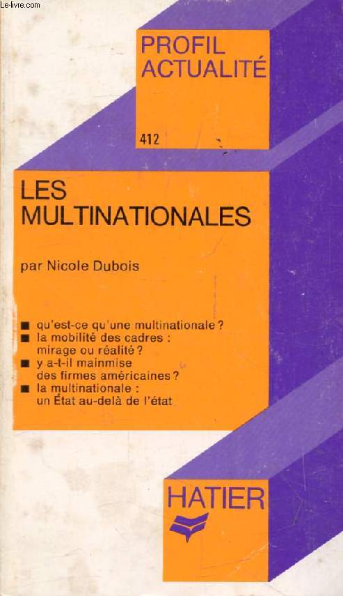 LES MULTINATIONALES (Profil Actualit, 412)