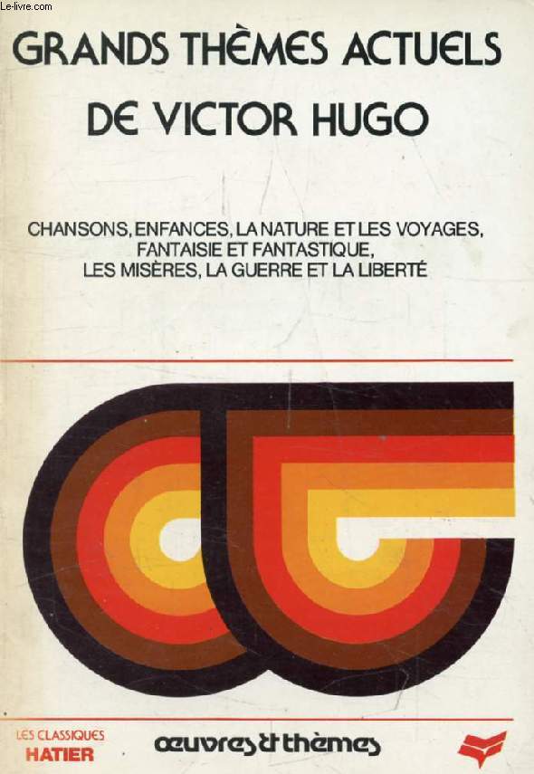 GRANDS THEMES ACTUELS DE VICTOR HUGO (Classiques Illustrs Hatier, Oeuvres & Thmes)