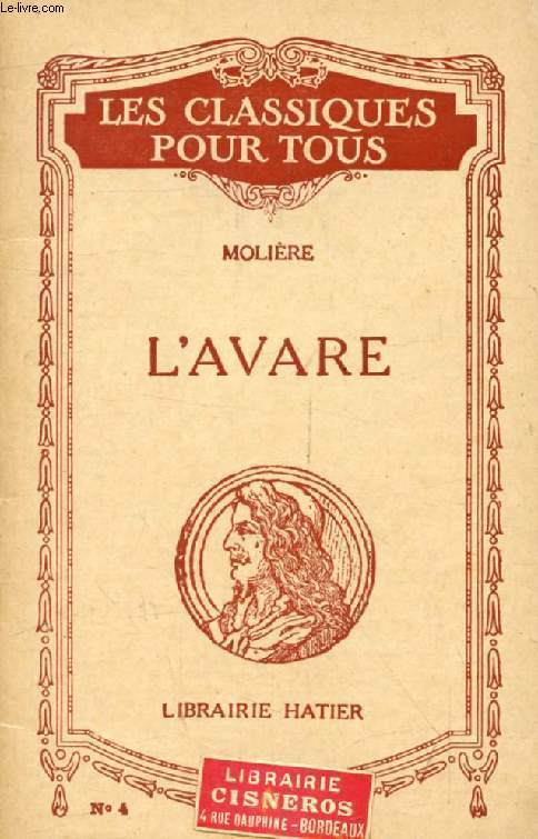 L'AVARE (Les Classiques Pour Tous)