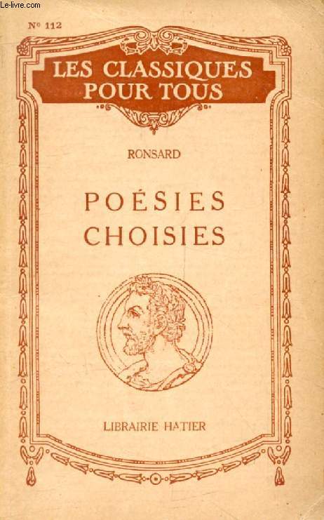 POESIES CHOISIES (Les Classiques Pour Tous)