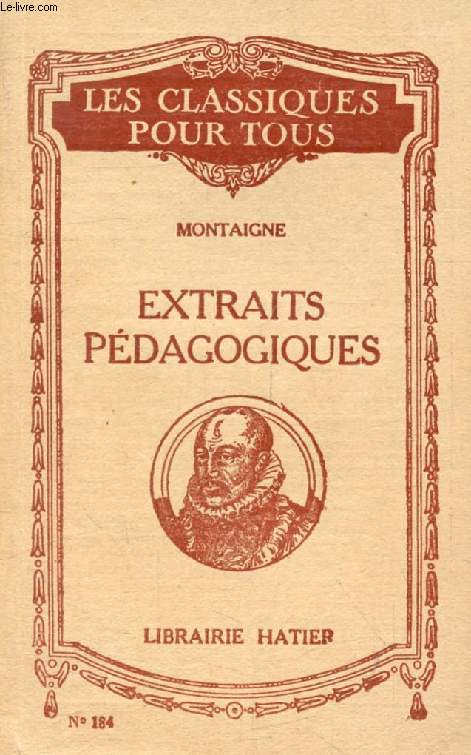 EXTRAITS PEDAGOGIQUES (Les Classiques Pour Tous)