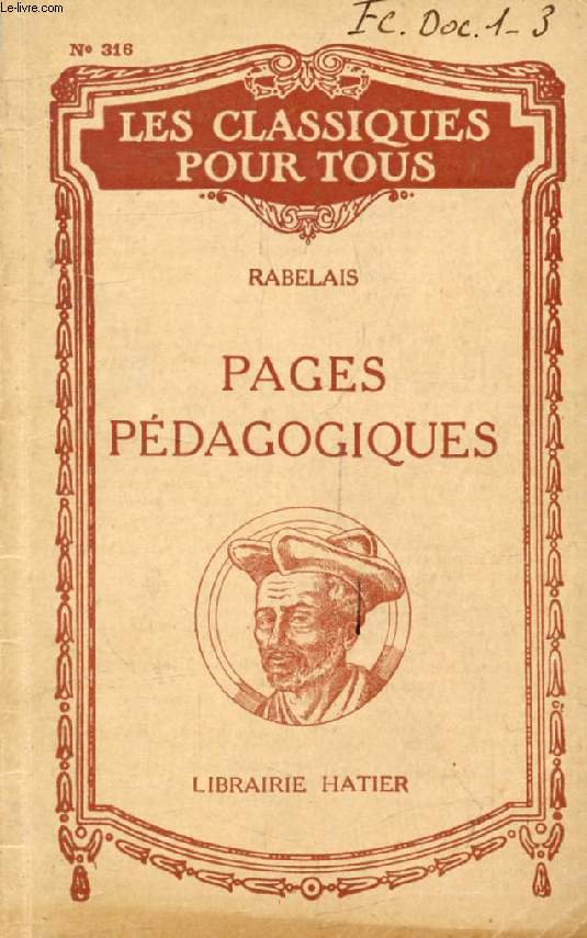 PAGES PEDAGOGIQUES (Les Classiques Pour Tous)